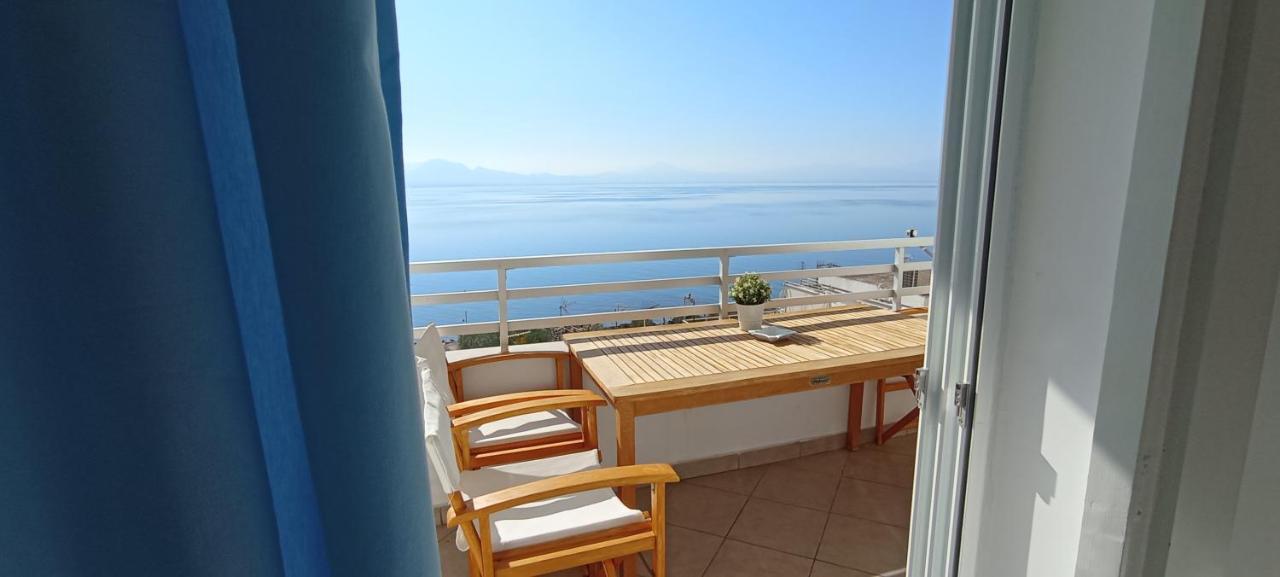 לוטראקי Atlas-Unlimited Sea View Apartment מראה חיצוני תמונה