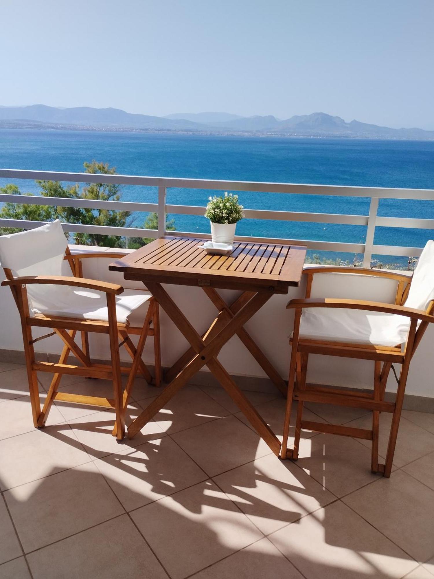 לוטראקי Atlas-Unlimited Sea View Apartment מראה חיצוני תמונה